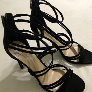 high heel ladies shoes black